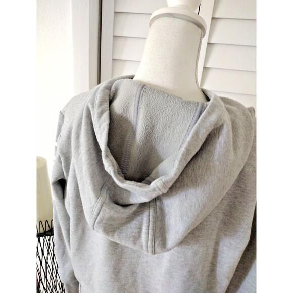 Athleta Unstoppable pullover women's hoodie sweatshirt thumb holes gray M - Picture 7 of 11